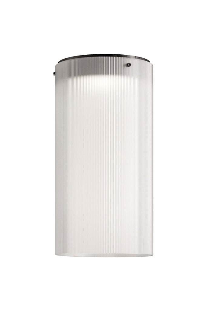 Kundalini Giass Deckenleuchte (Ø 25cm, H 50cm, weiß)