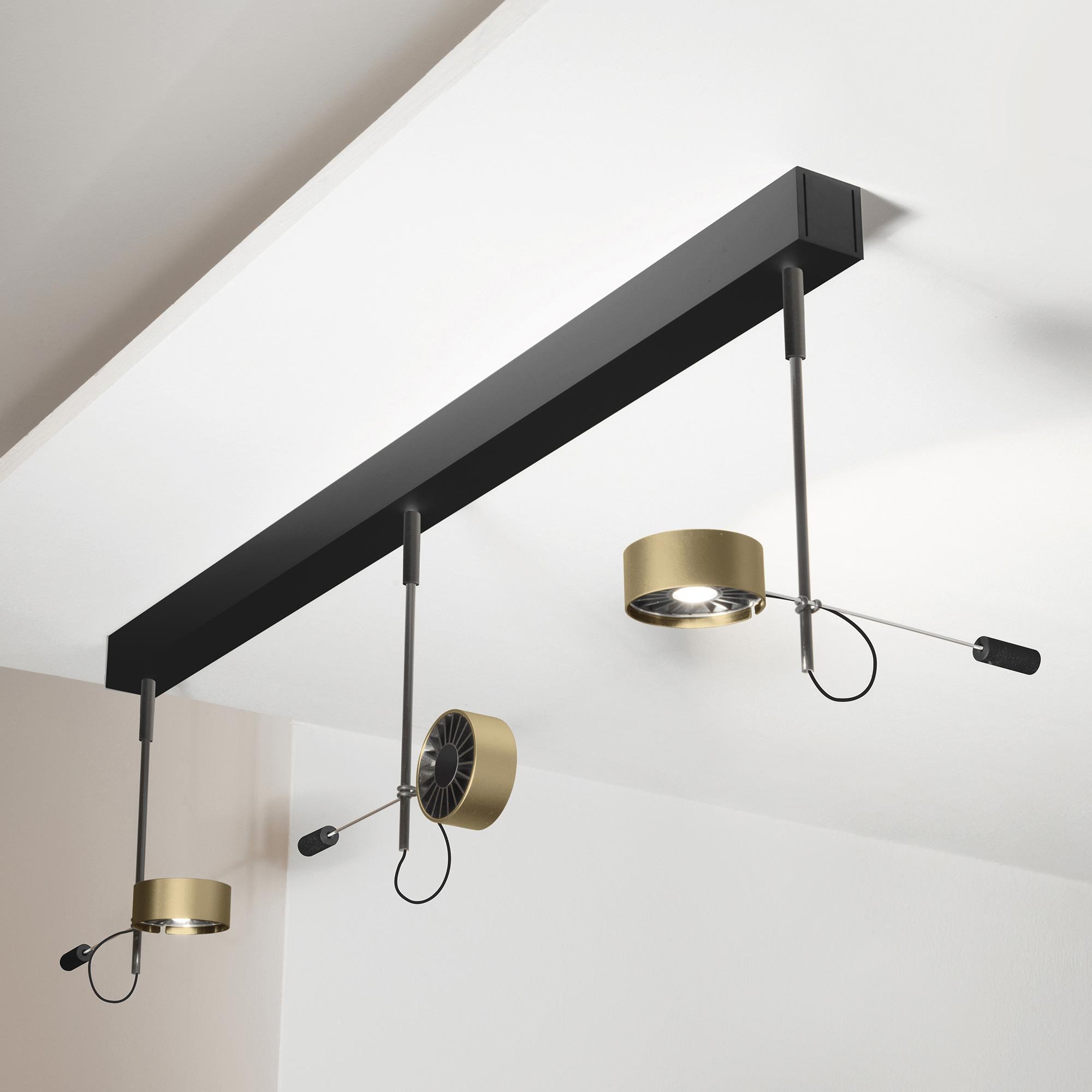 Absolut Lighting Absolut LED 3-flammig Deckenleuchte (schwarz)