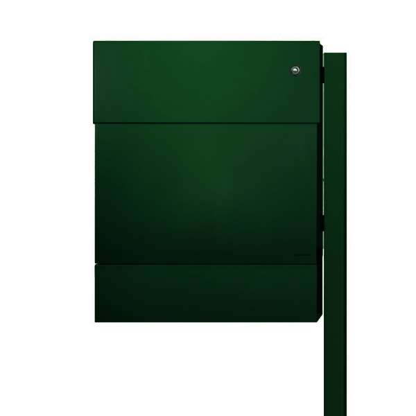 Radius Design Letterman 5 Briefkasten - Radius Design Farbe:dunkelgrün (RAL 6005)|Radius Design Ausführung:mit Klingel in grün