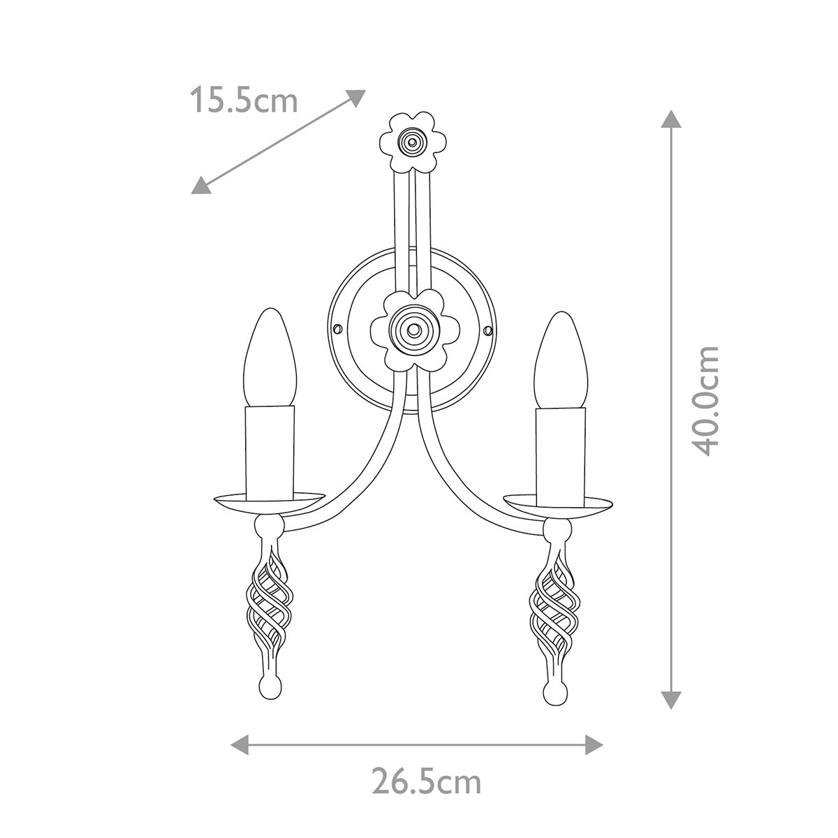 Elstead Lighting Belfry 2 Wandleuchte