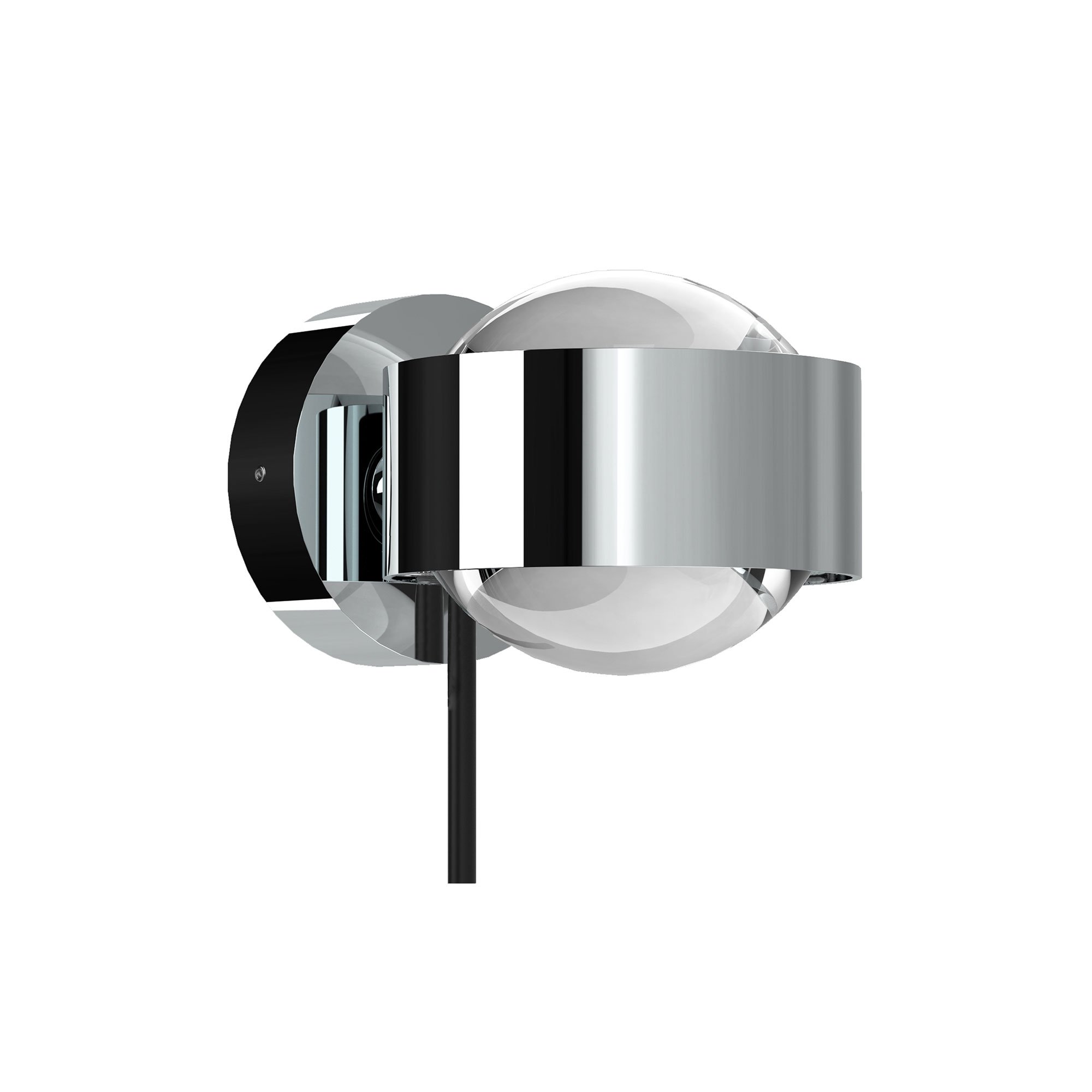 Top Light Avantgarde Puk! 80 Wall LED Wandleuchte (nickelmatt, ohne Abdeckung (für Nachbestellungen))