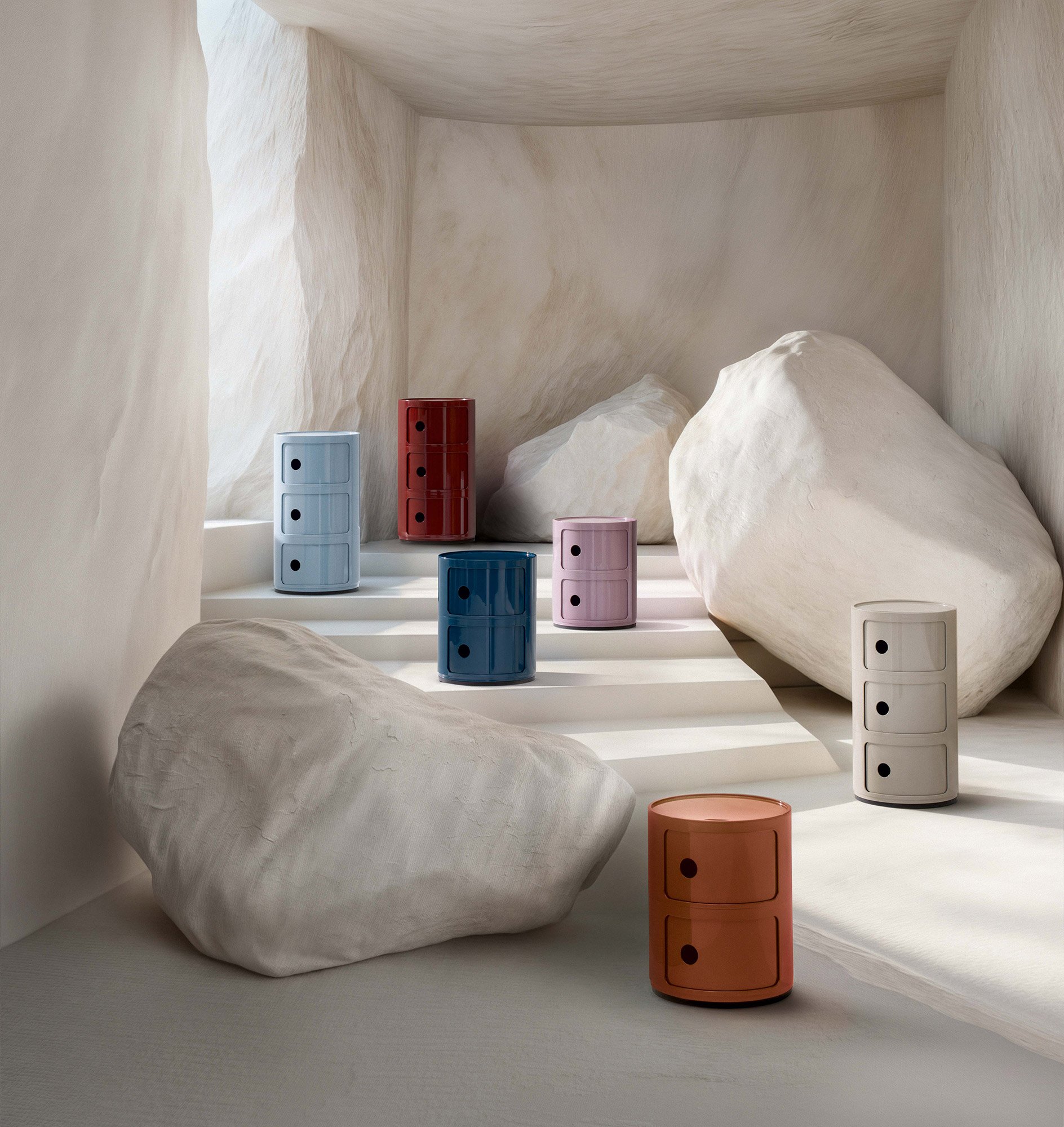 Kartell Componibili 2 Elemente Container (rot)