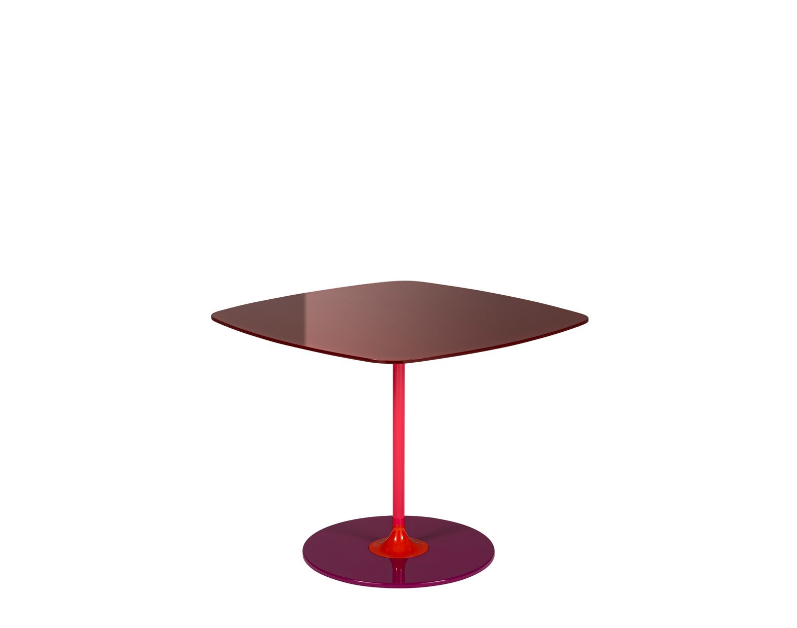 Kartell Thierry Beistelltisch 50 x 50cm (bordeaux)