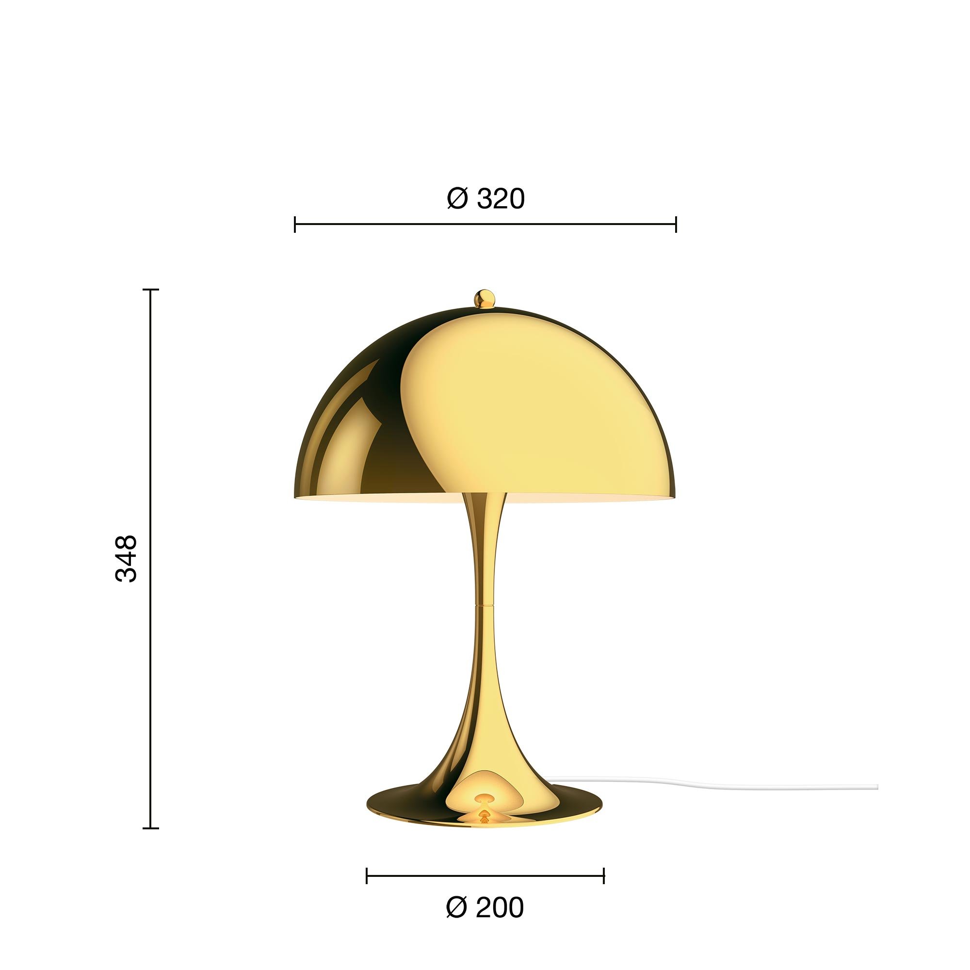 Louis Poulsen Panthella 320 Tischleuchte (opal beige)