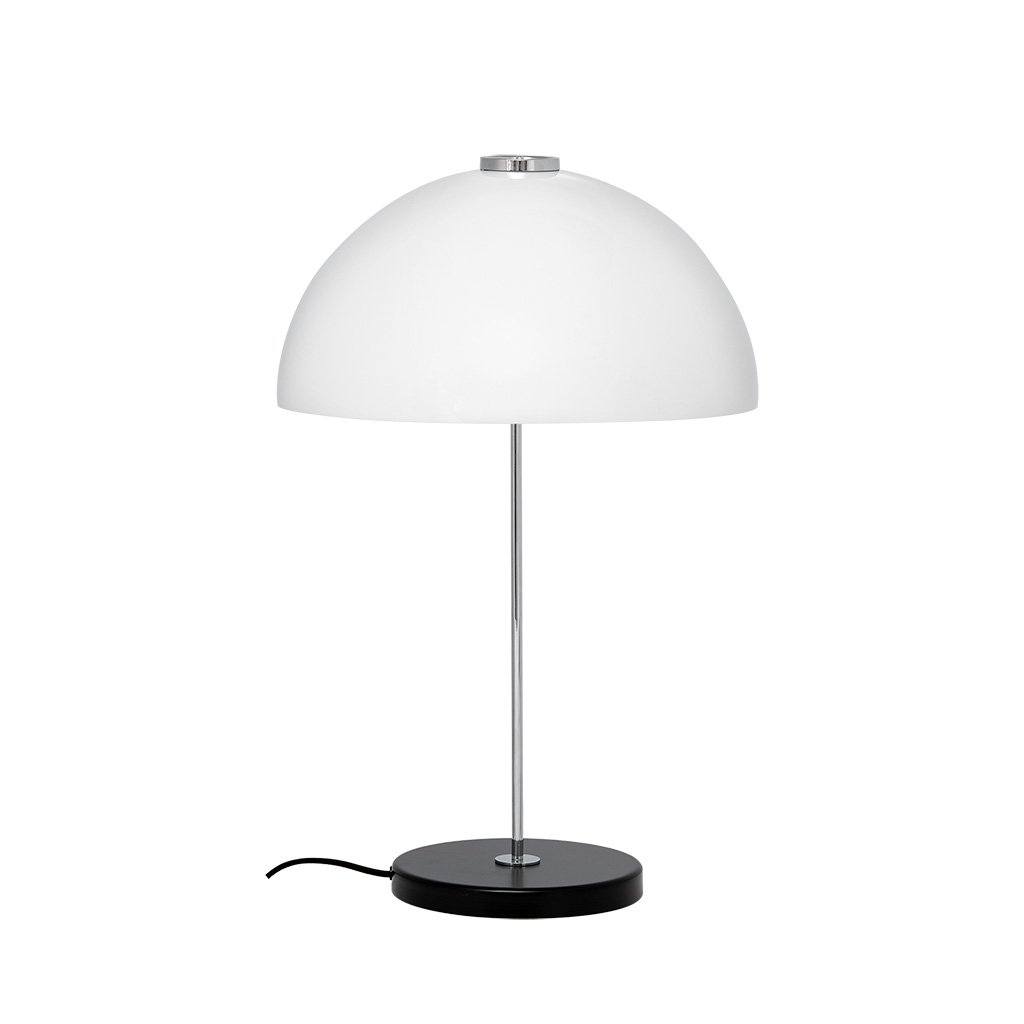 Innolux Kupoli Tischleuchte (Basis schwarz / Stab silber)