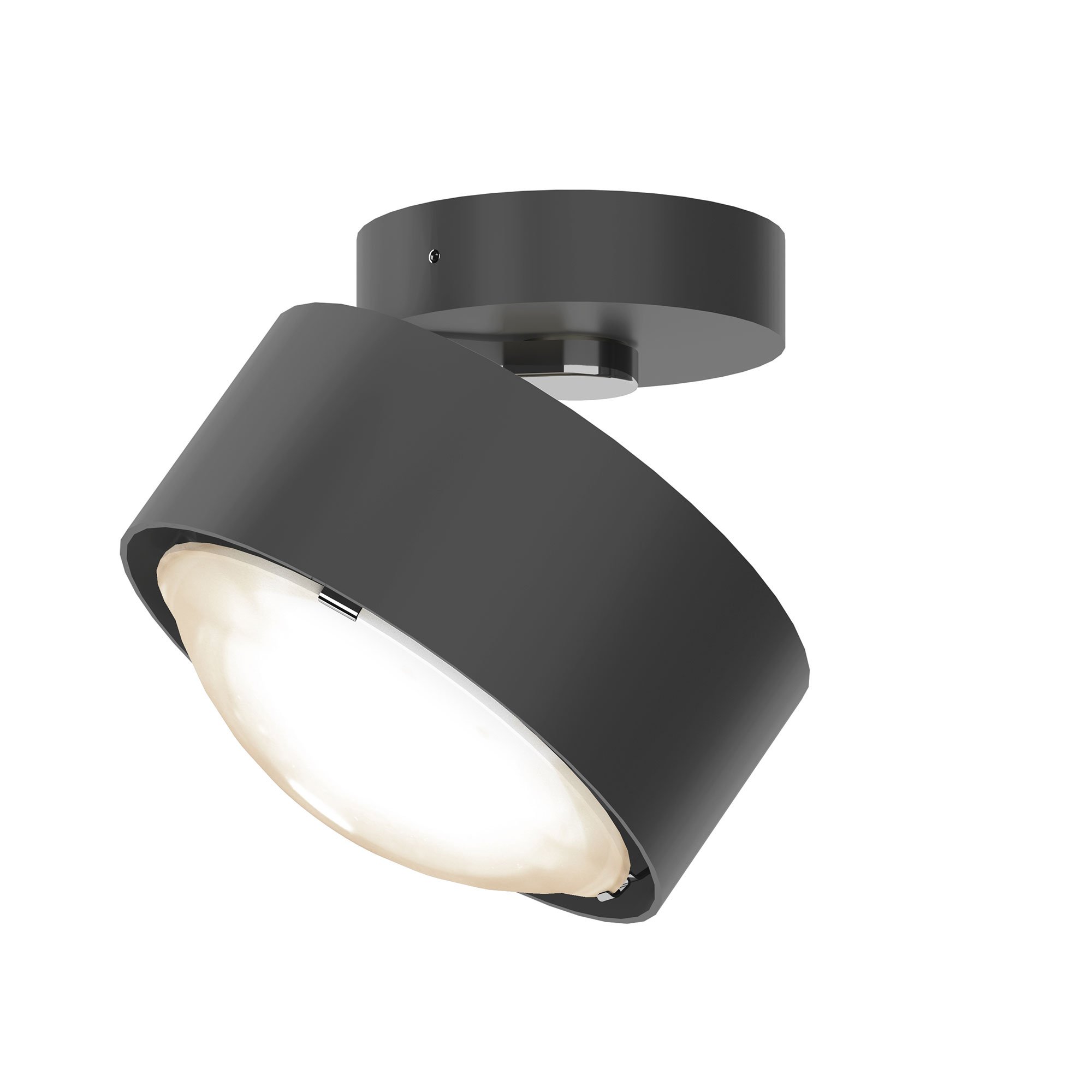 Top Light Avantgarde Puk! 120 Move LED Deckenleuchte (nickelmatt, ohne Abdeckung (für Nachbestellungen))