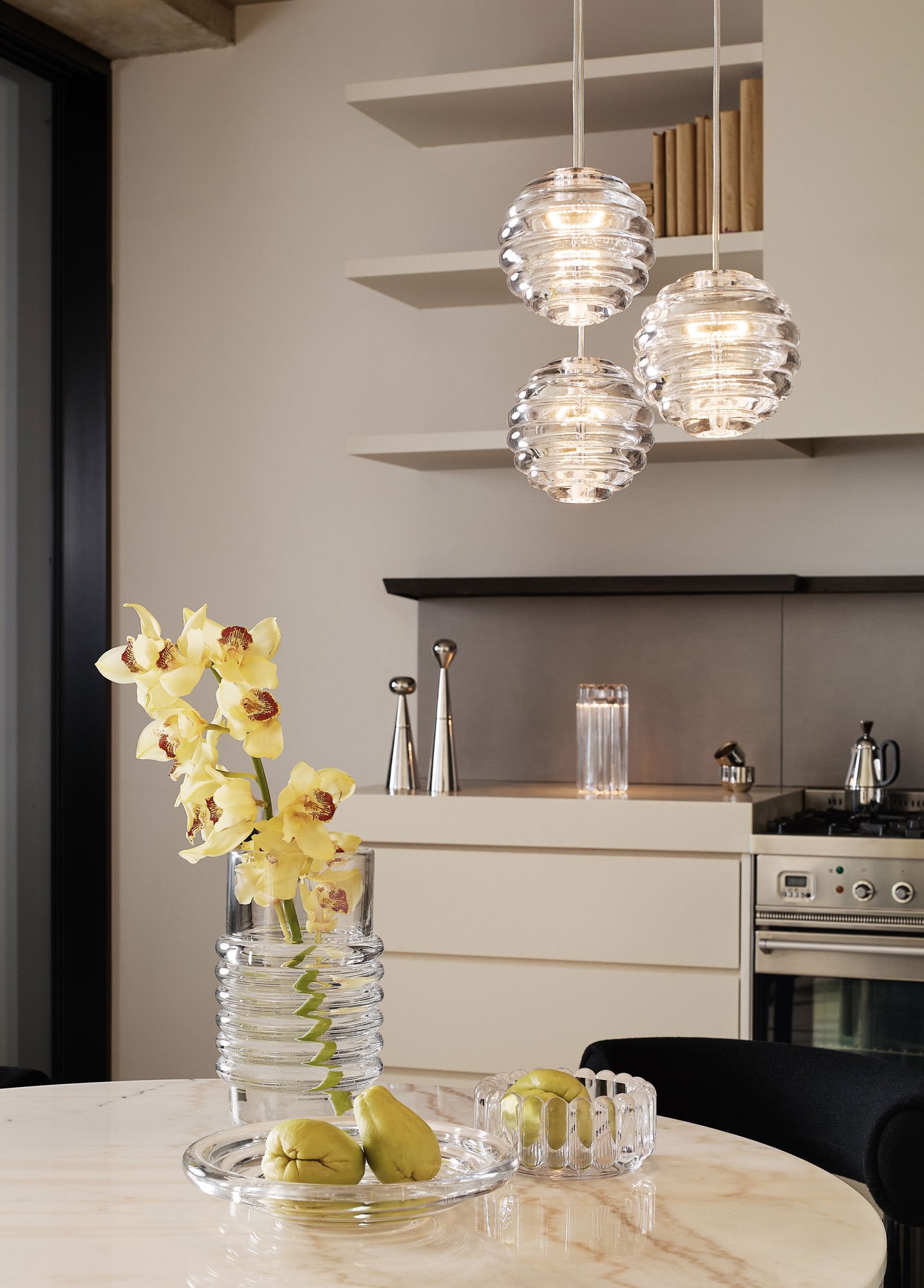 Tom Dixon Press Mini Sphere LED Pendelleuchte (transparent)