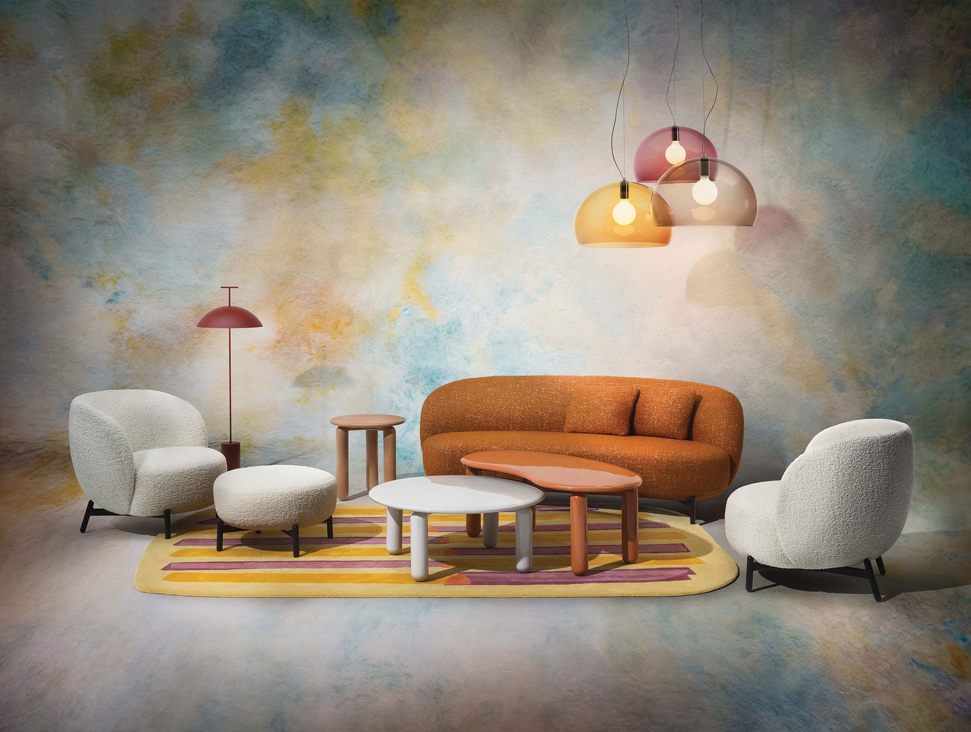 Kartell Lunam Sessel (Orsetto weiß)