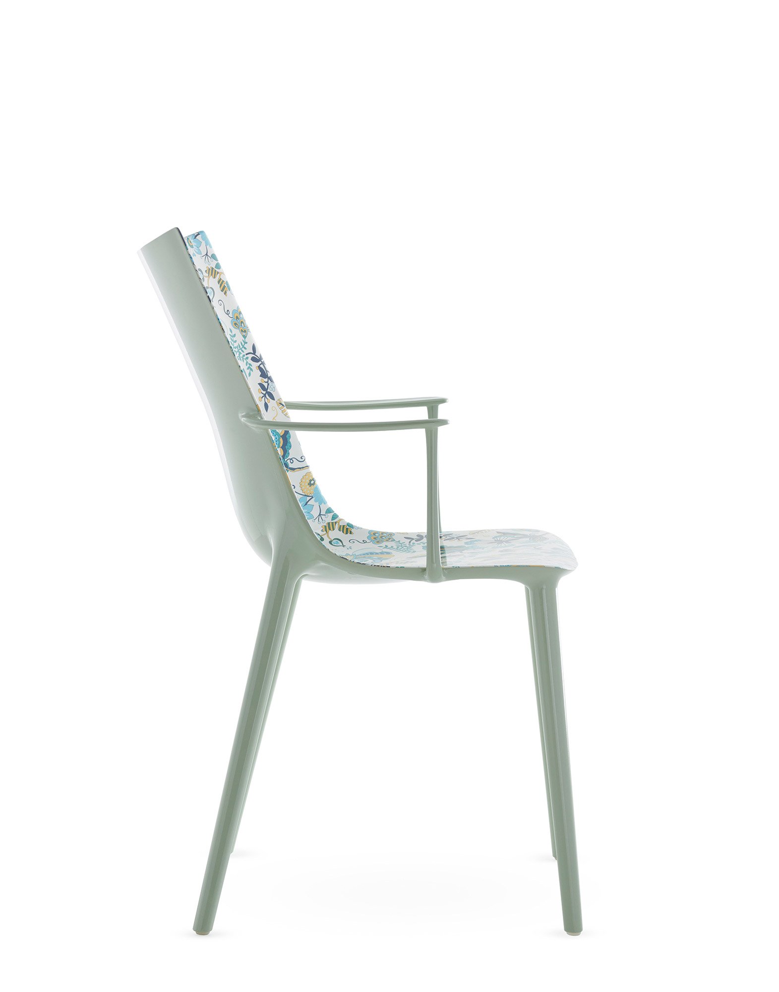 Kartell H.H.H. Stuhl Graphic Impression (Moonflower weiß)