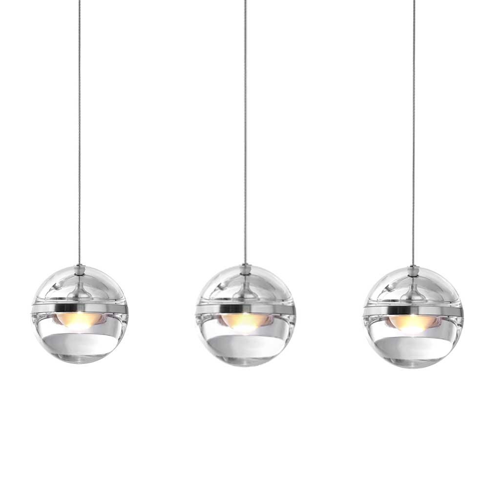 Lumina Limbus Linear 3 Pendelleuchte (schwarz eloxiert, warmweiß (3000K))