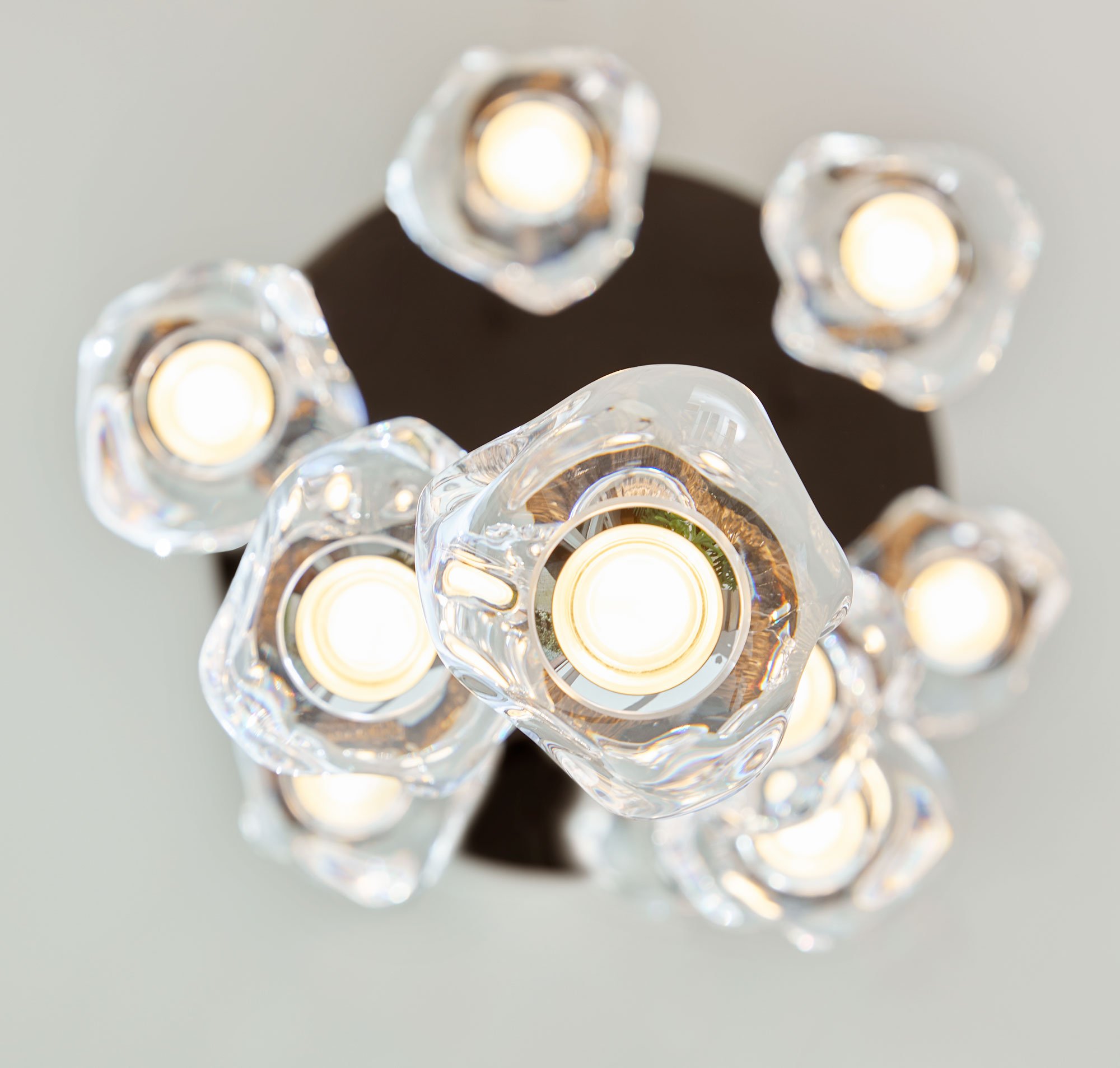 Loom Design Ice Ball 10 Pendelleuchte (transparent / chrom)