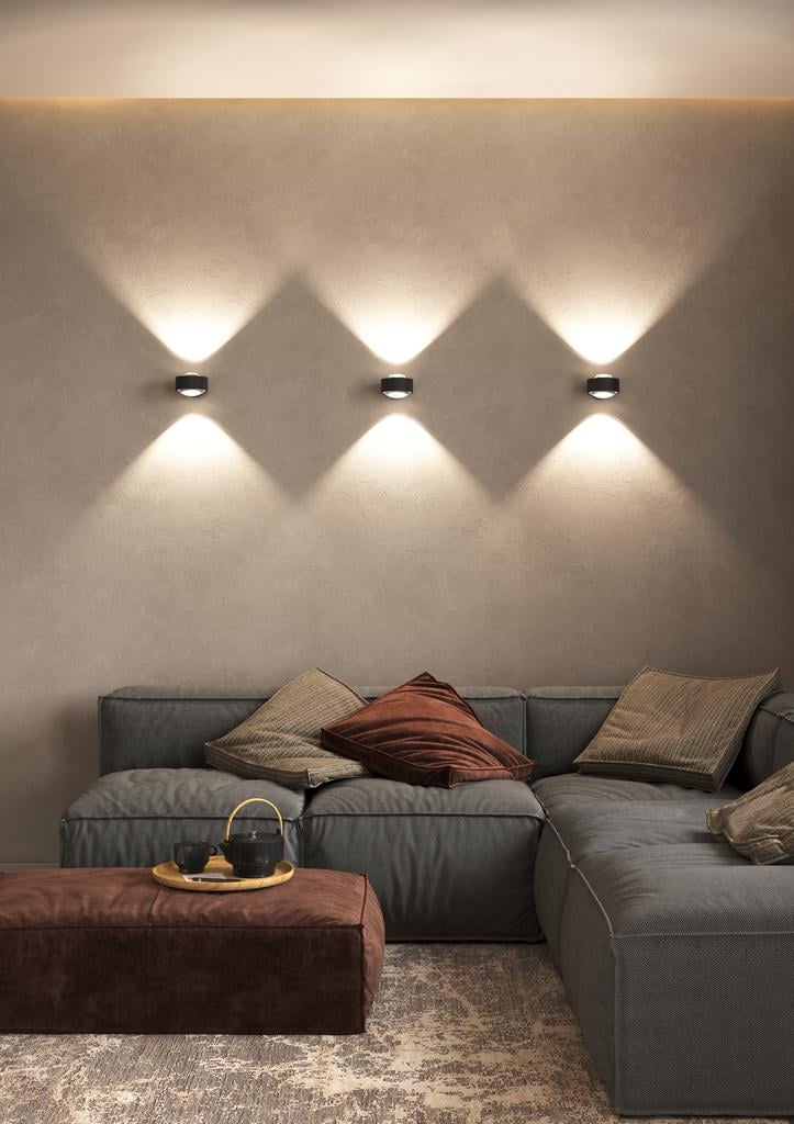 Top Light Puk Maxx Wall LED Wandleuchte   chrom Linse matt / Glas matt Lagerabverkauf