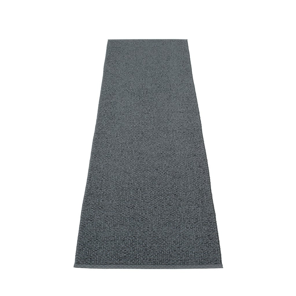 pappelina svea outdoor teppich schwarz metallic granit 70x240