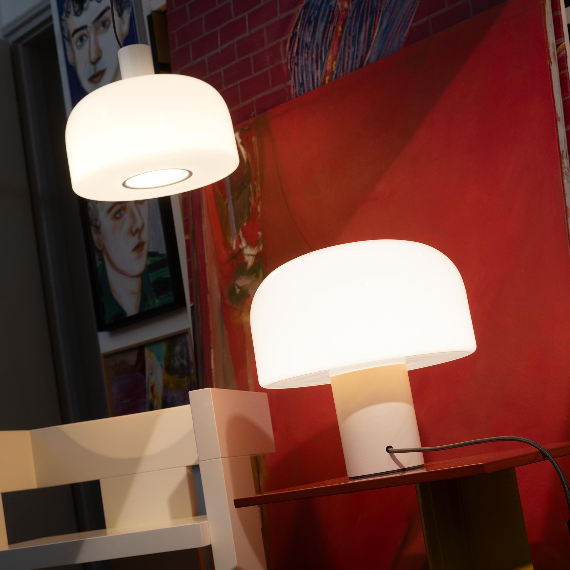 Flos Bellhop Glass T Tischleuchte (weiß)
