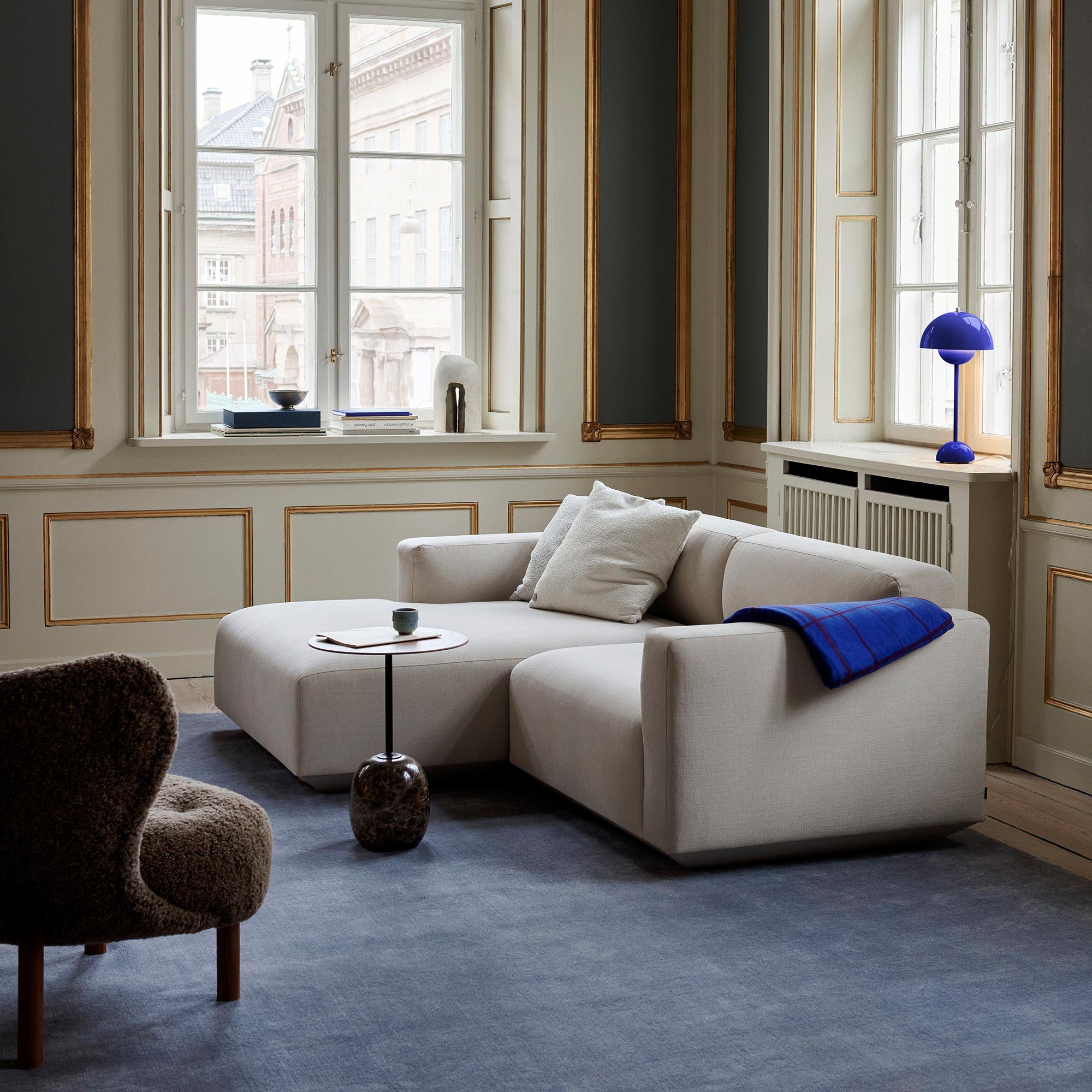 &tradition Develius 2-Sitzer Eck-Sofa Chaiselongue links (Hot Madison Reboot 094 (JAB))