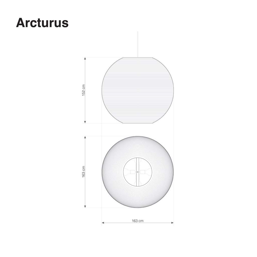 graypants arcturus pendelleuchte technische zeichnung