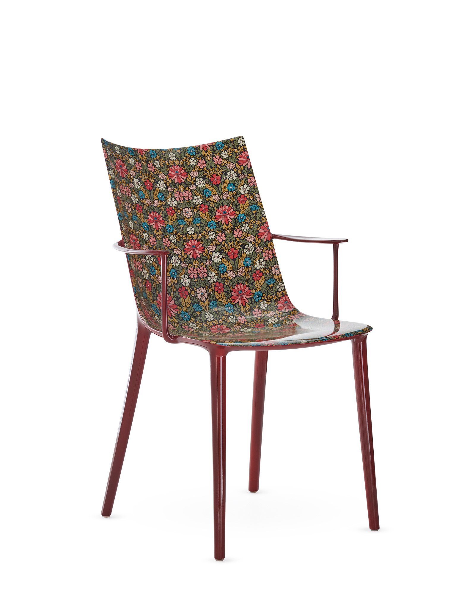 Kartell H.H.H. Stuhl Graphic Impression (Moonflower weiß)