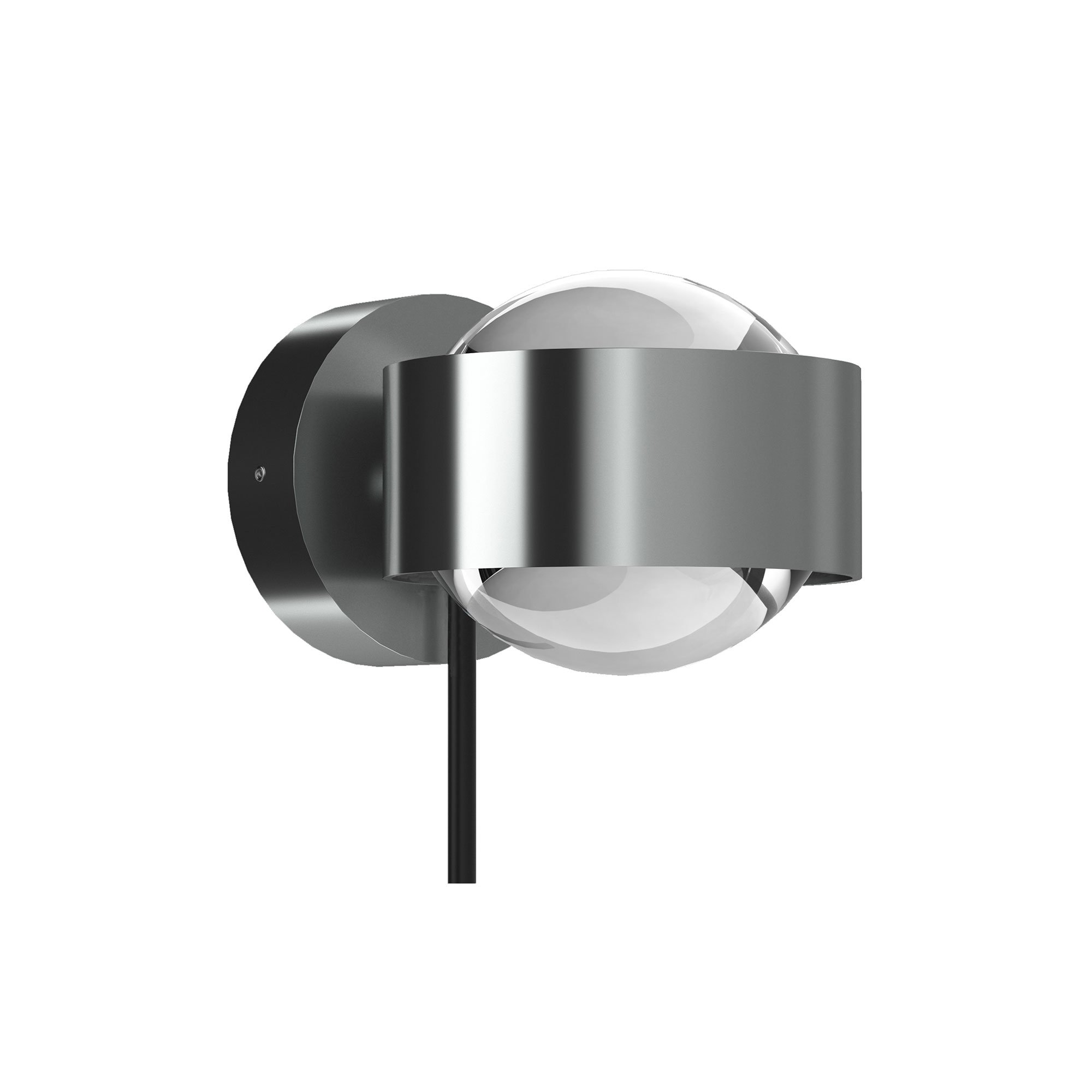 Top Light Avantgarde Puk! 80 Wall LED Wandleuchte (nickelmatt, ohne Abdeckung (für Nachbestellungen))