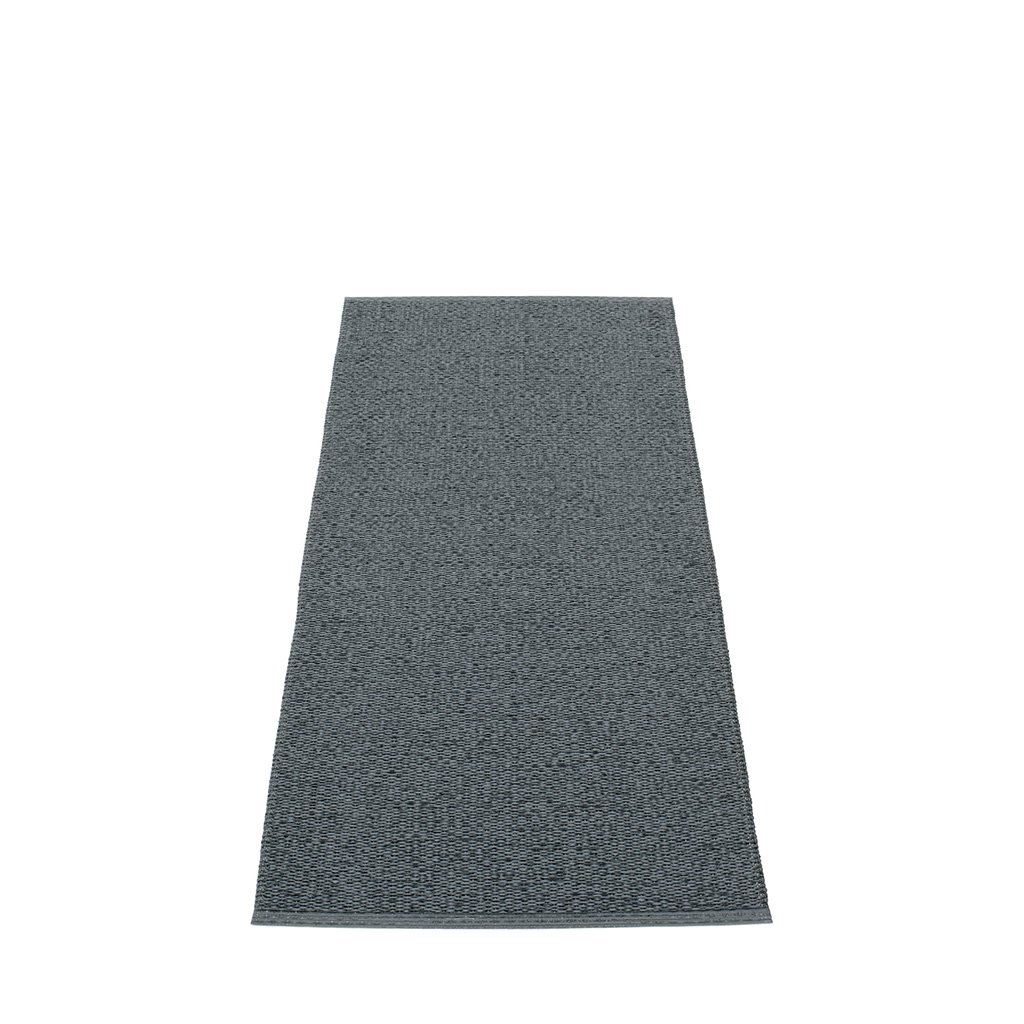 pappelina svea outdoor teppich schwarz metallic granit 70x160