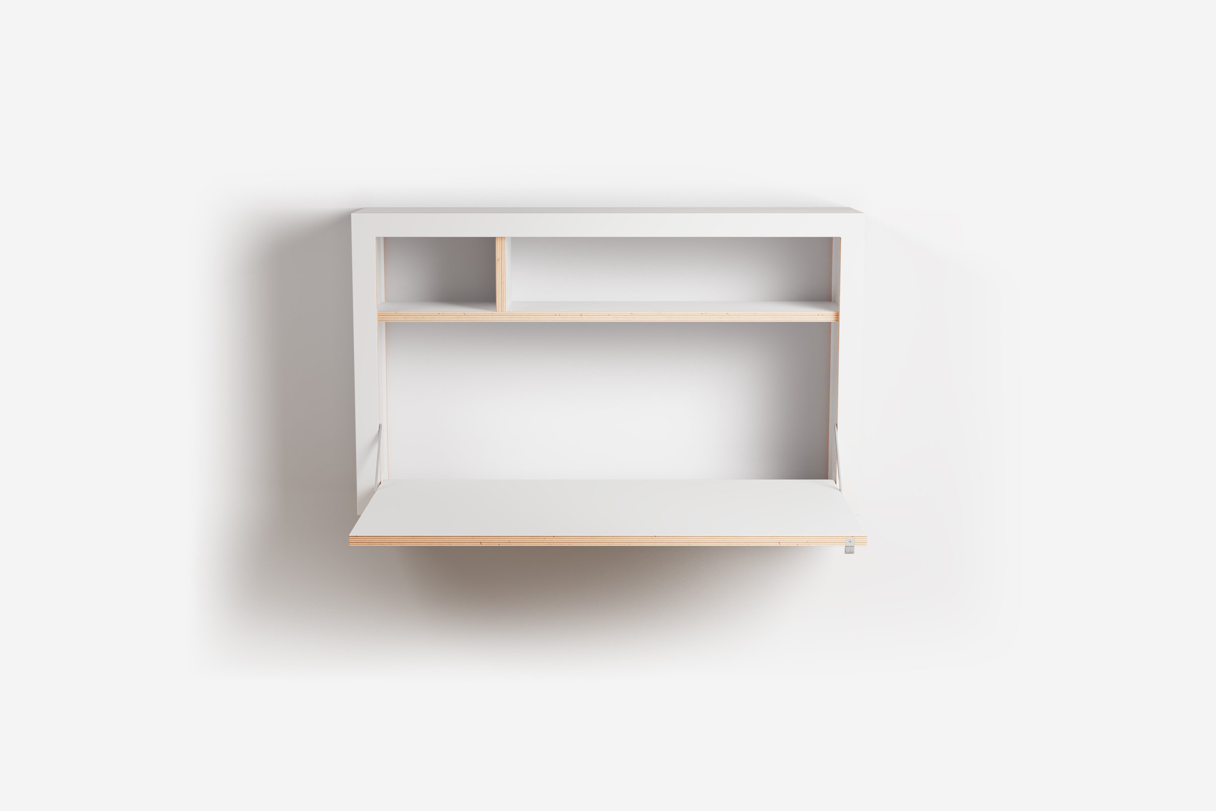 Ambivalenz Fläpps Box Sekretär 100x60x20 (weiß)