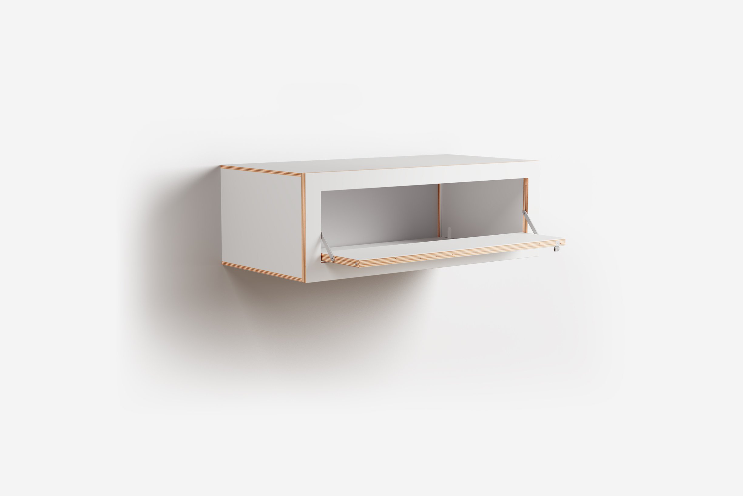 Ambivalenz Fläpps Box Wandkonsole 80x27x40 (weiß)