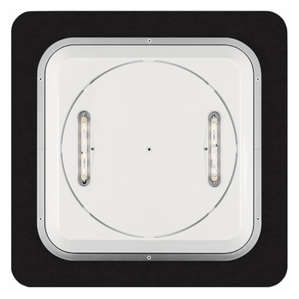 Nimbus Lighting Pad Q 600 Pendelleuchte (ohne Indirektanteil, grau, extra-warmweiß (2700K), 200cm)