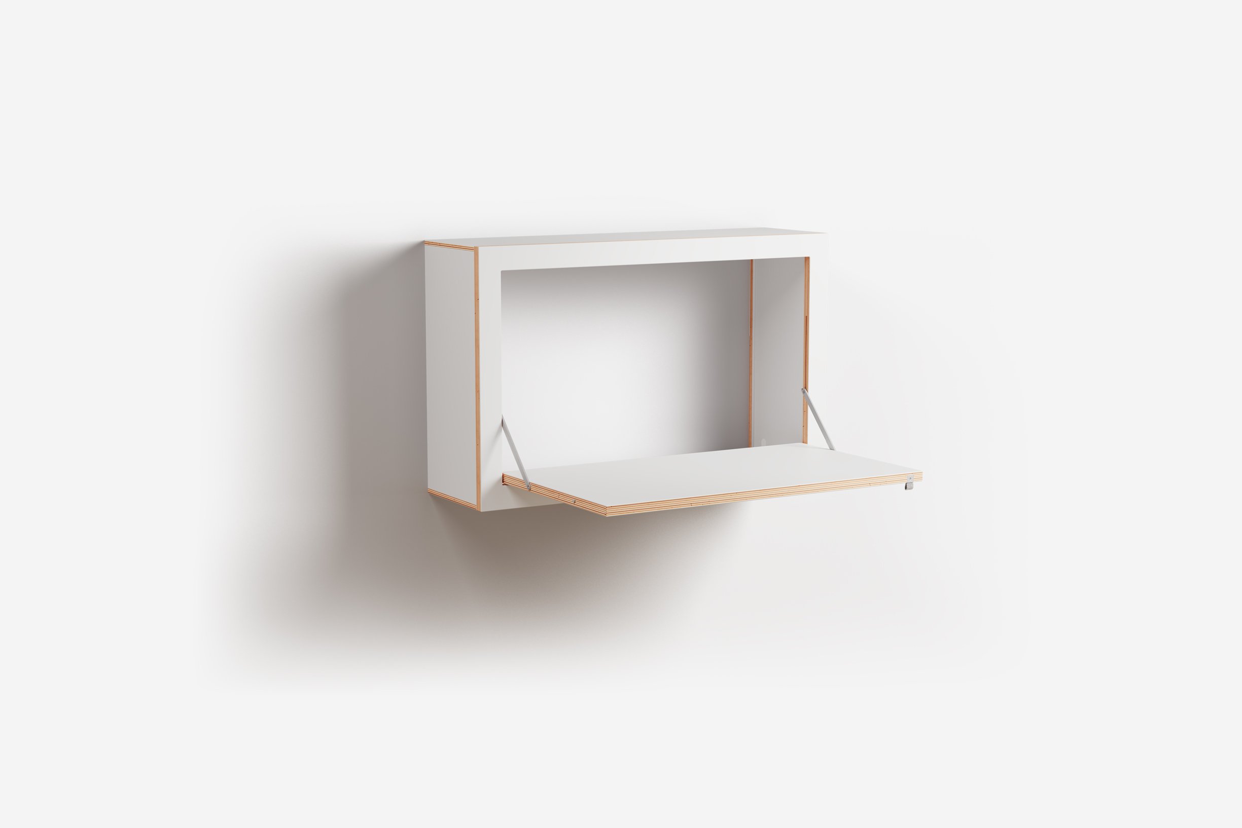 Ambivalenz Fläpps Box Sekretär 80x50x20 (weiß)