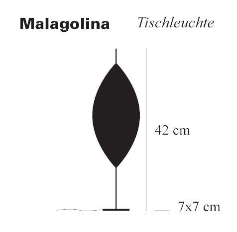 catellani smith malagolina tischleuchte 14 technische zeichnung