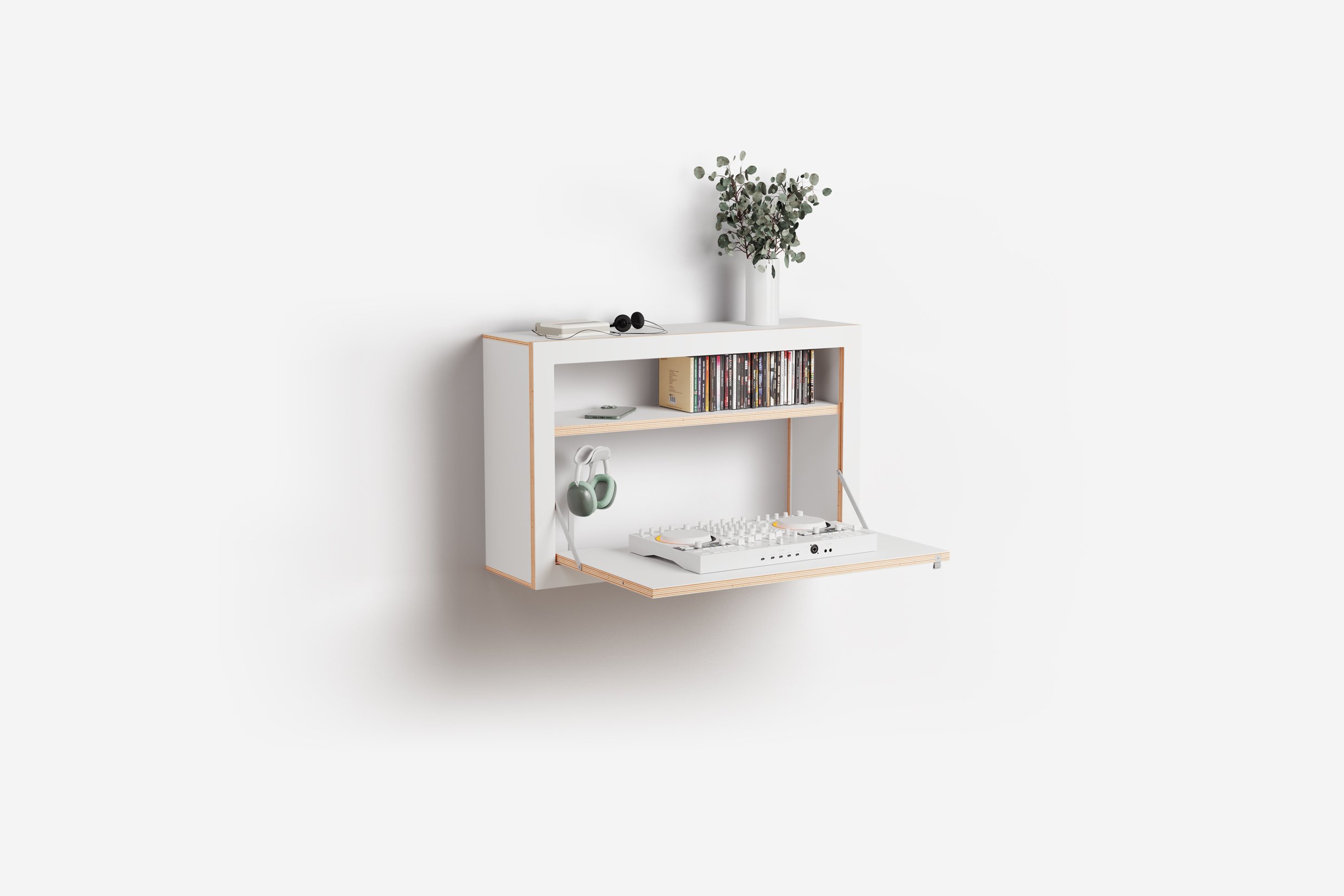 Ambivalenz Fläpps Box Sekretär 80x50x20 (weiß)