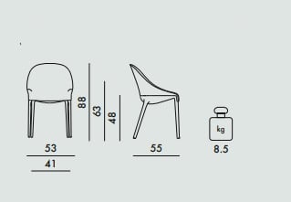 Kartell Eleganza Ela Missioni Sessel (Zigzag)