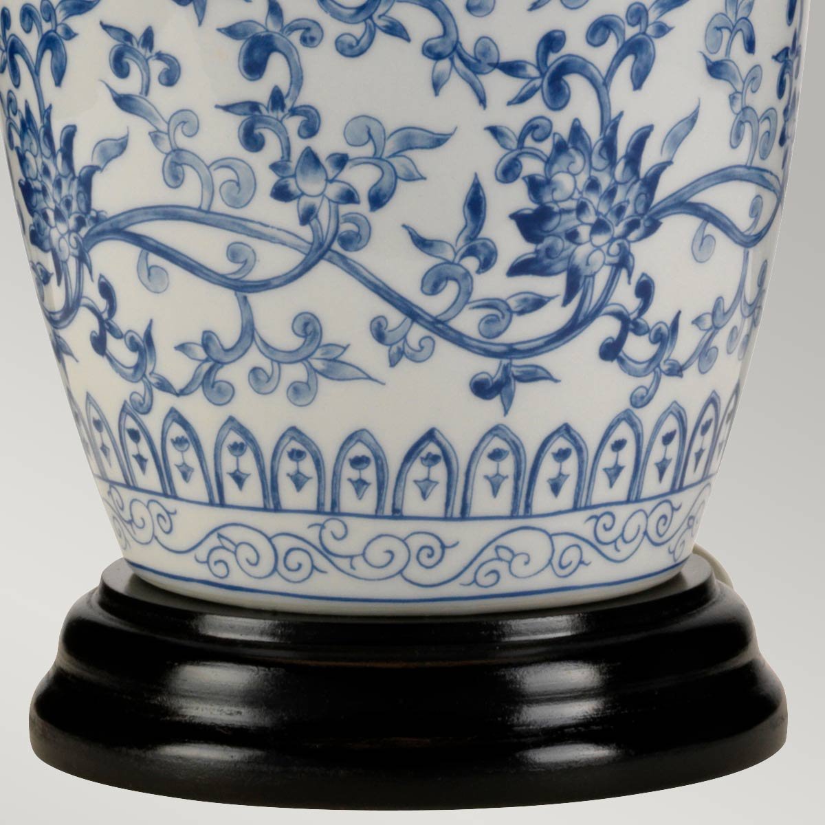 Elstead Lighting Blue Ginger Jar Tischleuchte