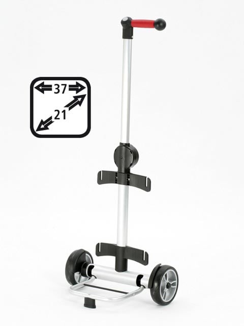 360° Taschen Lee Trolley (Zahl 3 rot, Lederdetails, Shopper mit 3-Wege-Griff)