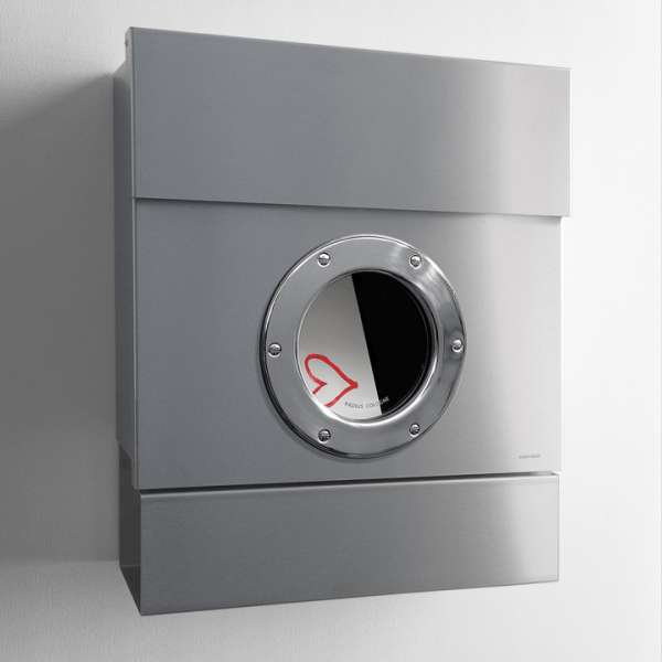 Radius Design Letterman 2 Briefkasten - Radius Design Farbe:Edelstahl|Radius Design Ausführung:ohne Klingel