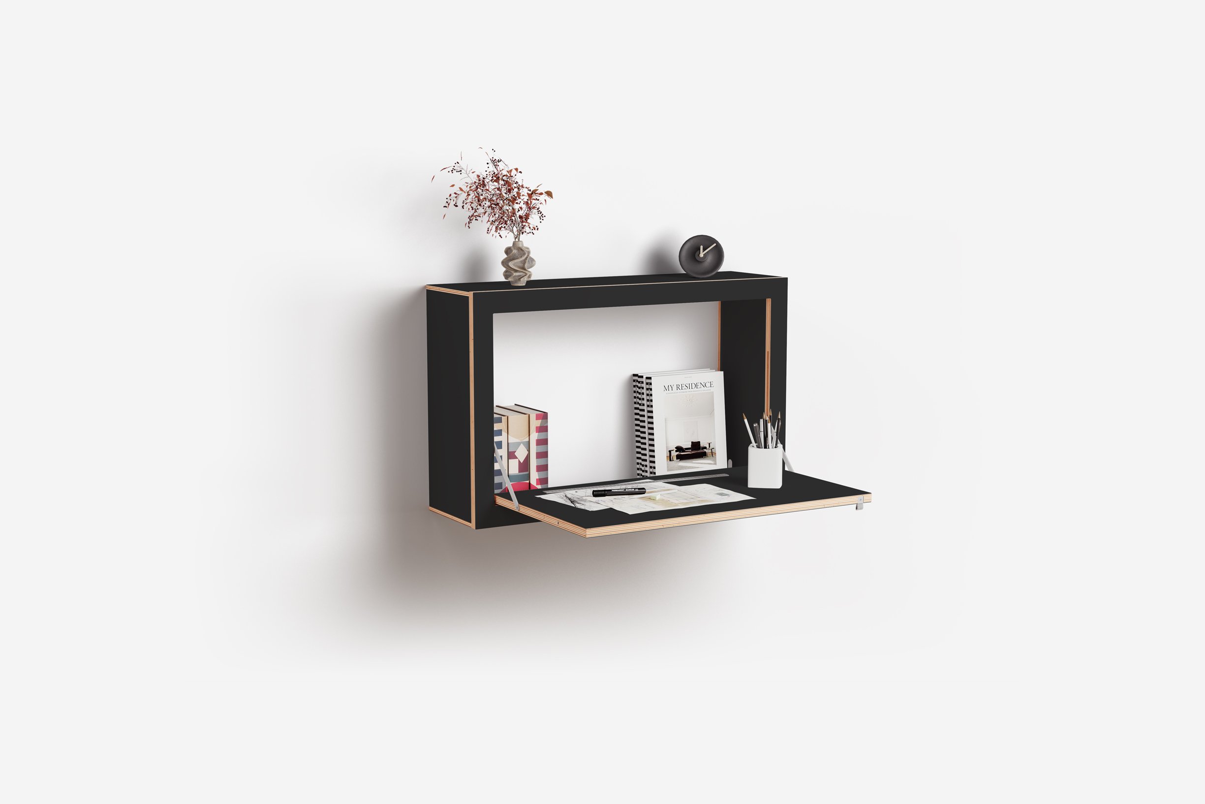 Ambivalenz Fläpps Box Sekretär 80x50x20 (weiß)