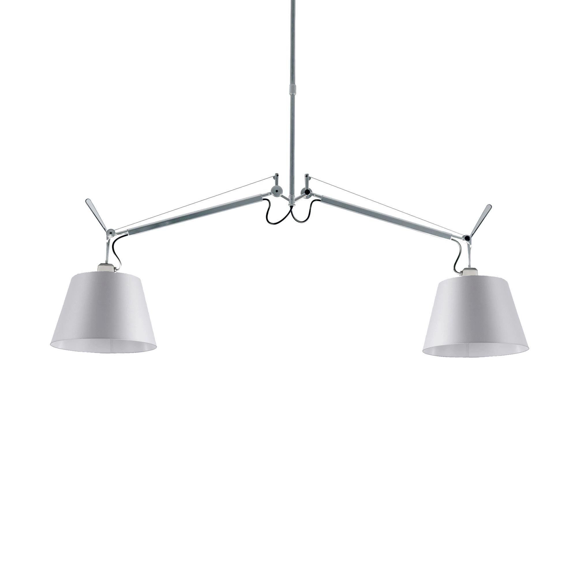 Artemide Tolomeo Basculante 2 Bracci Pendelleuchte (Ø 24cm Pergamentschirm)