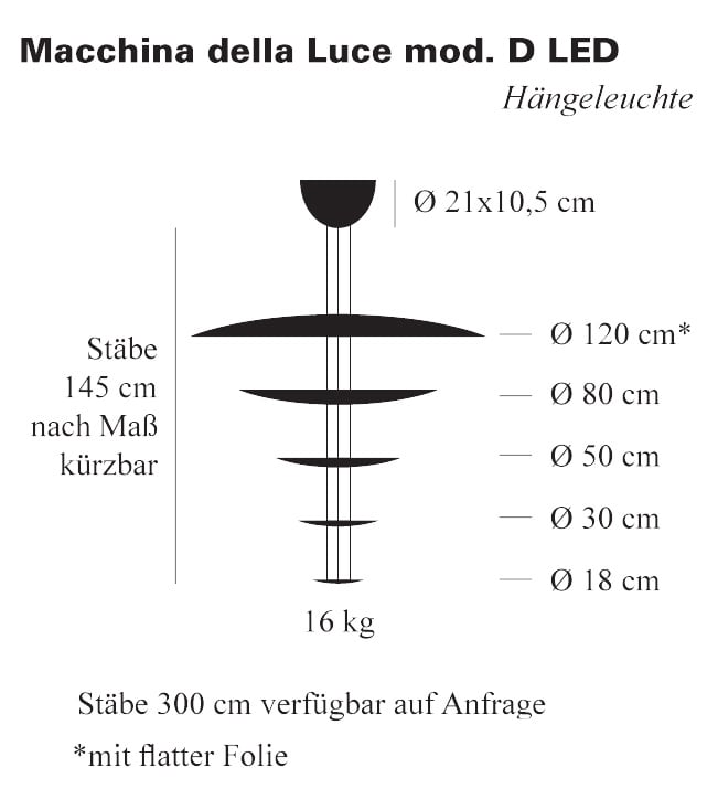 Catellani & Smith Macchina della Luce Mod. D Pendelleuchte