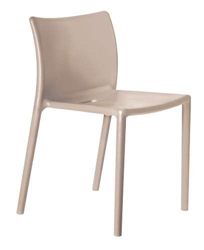magis air chair stuhl ohne armlehne beige 1
