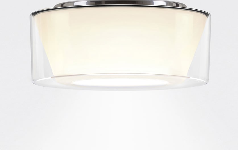 2 x Acrylglasschirm klar, Reflektor opal (konisch)