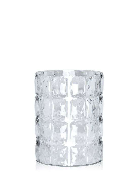 kartell matelasse vase transparent front