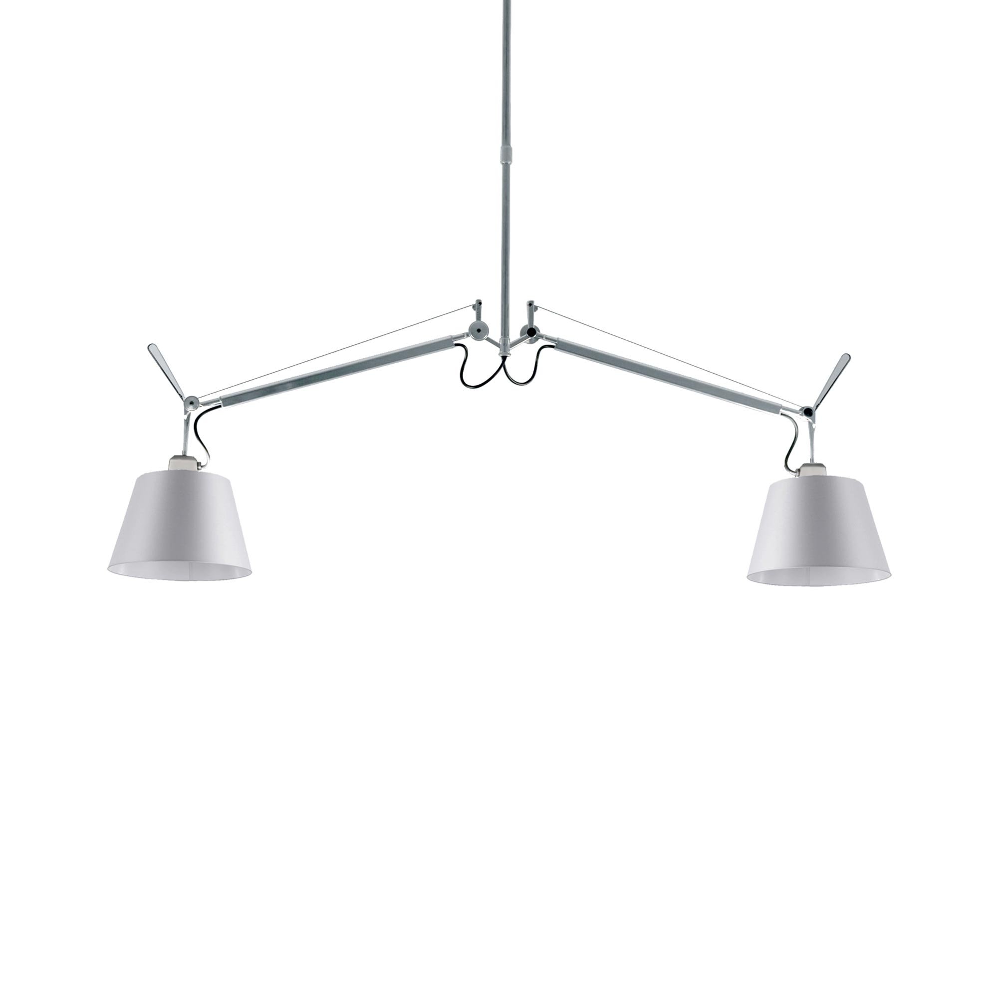 Artemide Tolomeo Basculante 2 Bracci Pendelleuchte (Ø 24cm Pergamentschirm)