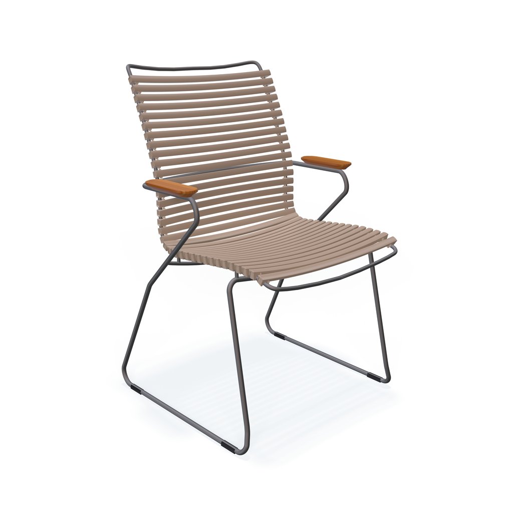Houe Click Stuhl mit Armlehne - hohe Rückenlehne
