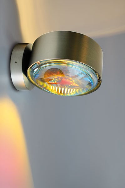Top Light Puk Maxx Wall LED Wandleuchte nickelmatt Farbfilter magenta