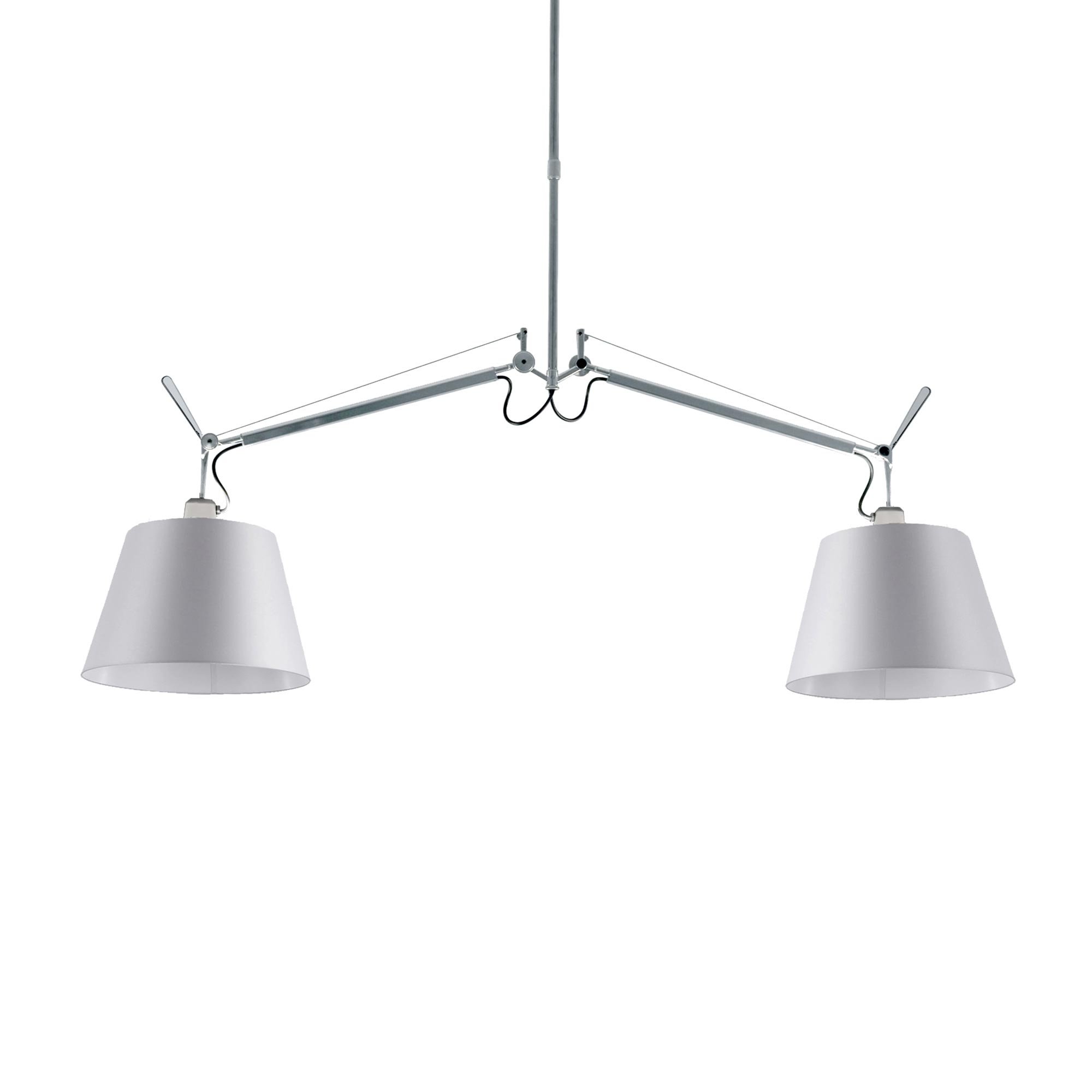 Artemide Tolomeo Basculante 2 Bracci Pendelleuchte (Ø 24cm Pergamentschirm)