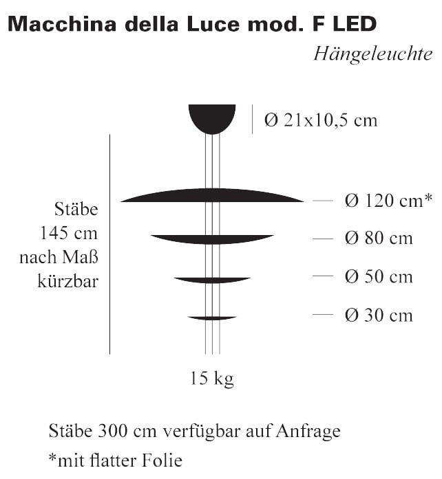 Catellani & Smith Macchina della Luce Mod. F Pendelleuchte