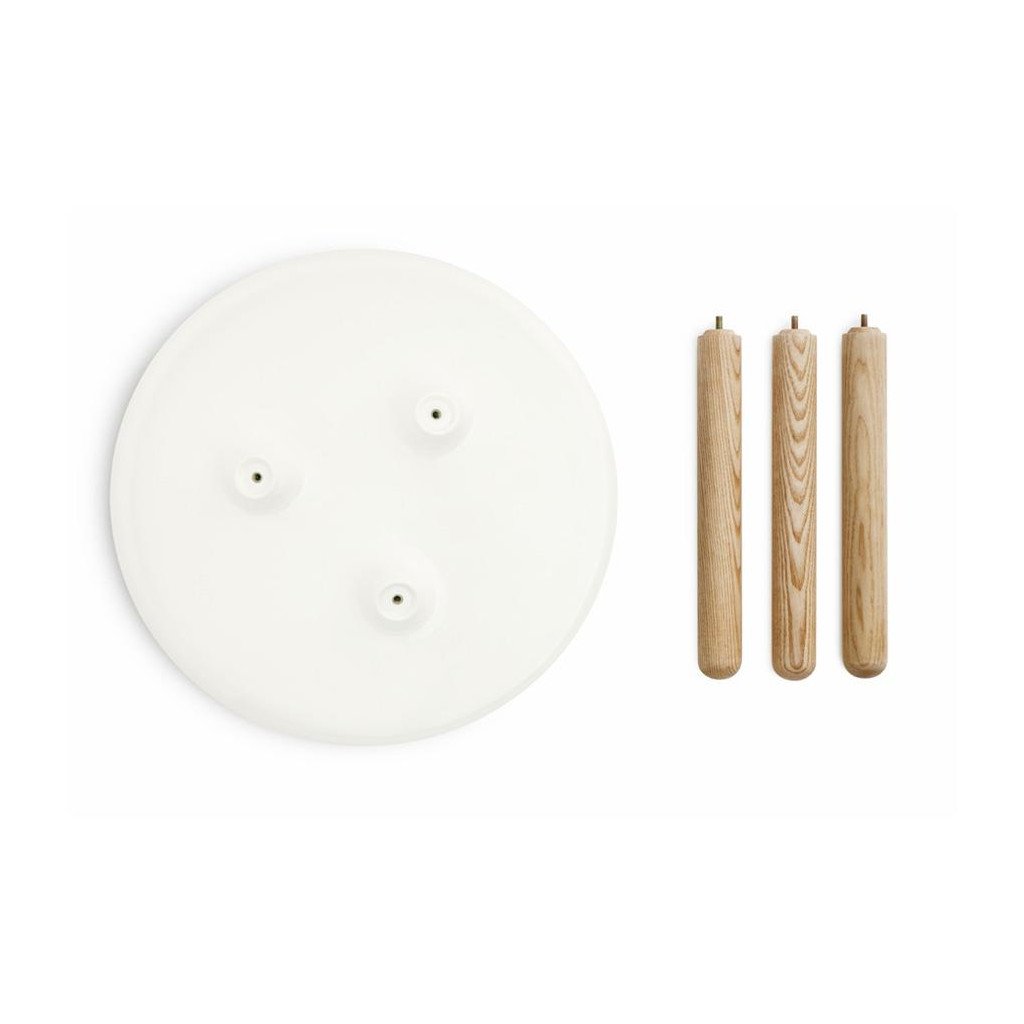 Normann Copenhagen Tablo Beistelltisch (Ø 50cm, weiß)