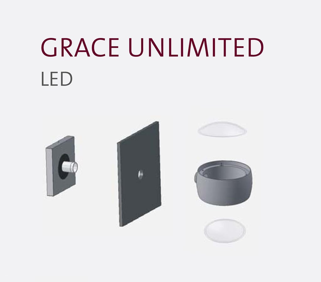 Oligo Grace Unlimited LED Wandleuchte Komponenten