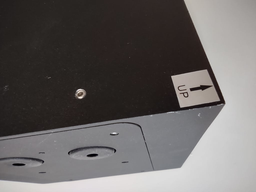Light Point Cube XL LED Wandleuchte - schwarz - Aussteller