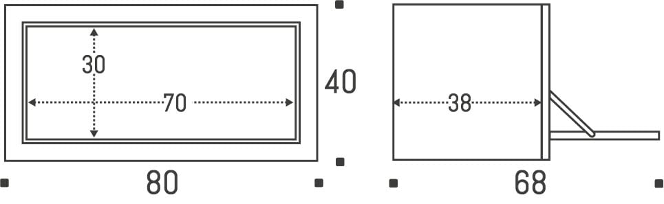 Ambivalenz Fläpps Box Sidebboard 80x40x40 (weiß)