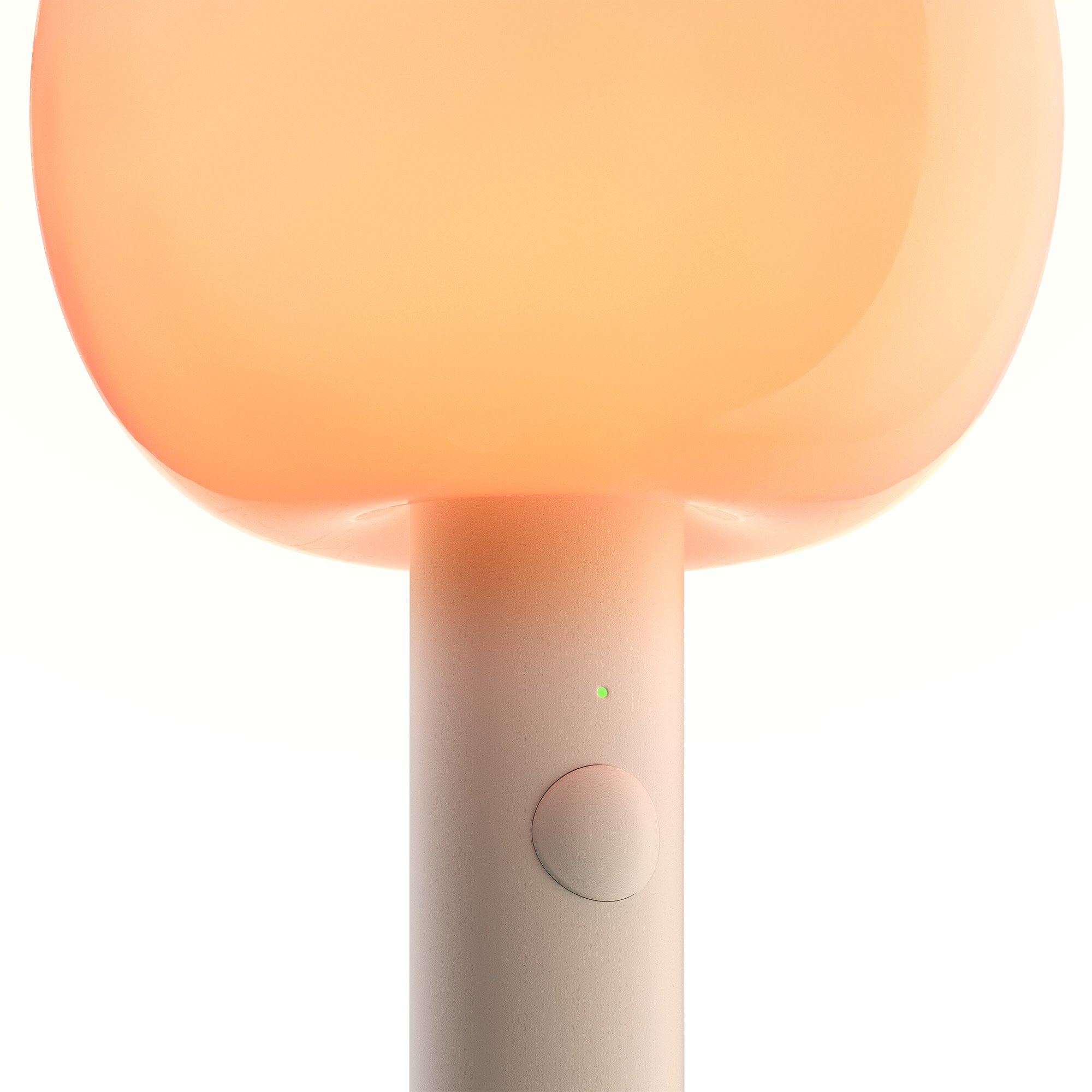 GRAU Fire LED Tischleuchte/Akkuleuchte (Sand White)