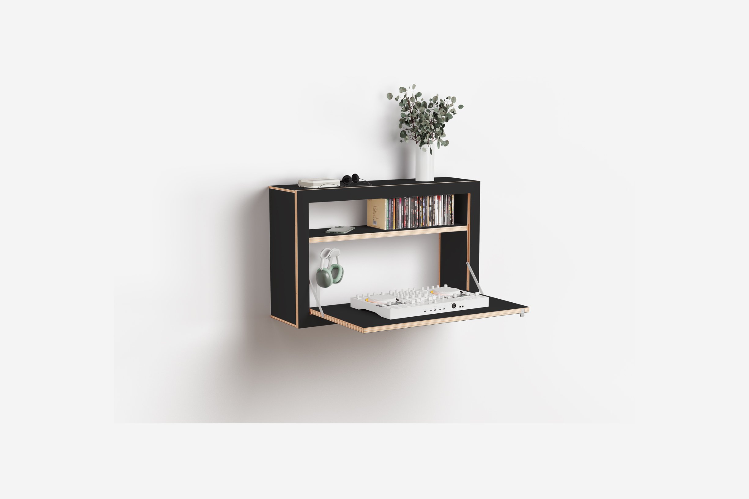 Ambivalenz Fläpps Box Sekretär 80x50x20 (weiß)